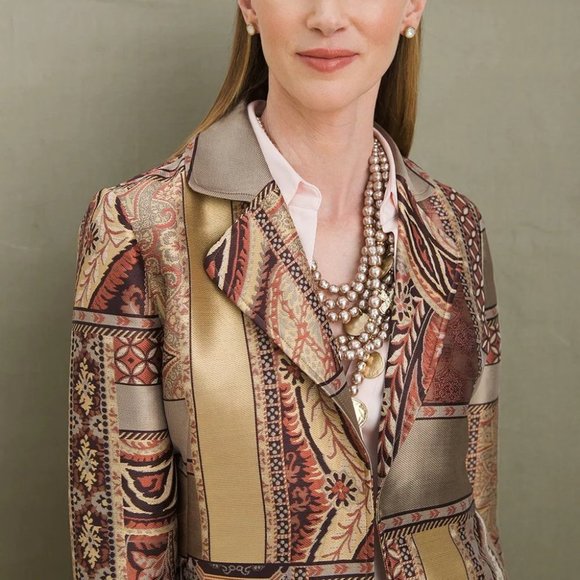 NWOT Chico's Tapestry Dreams Evening Coat - Picture 4 of 11